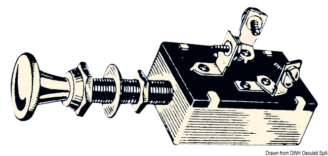 3-position switch 2 circuits separé 25 A