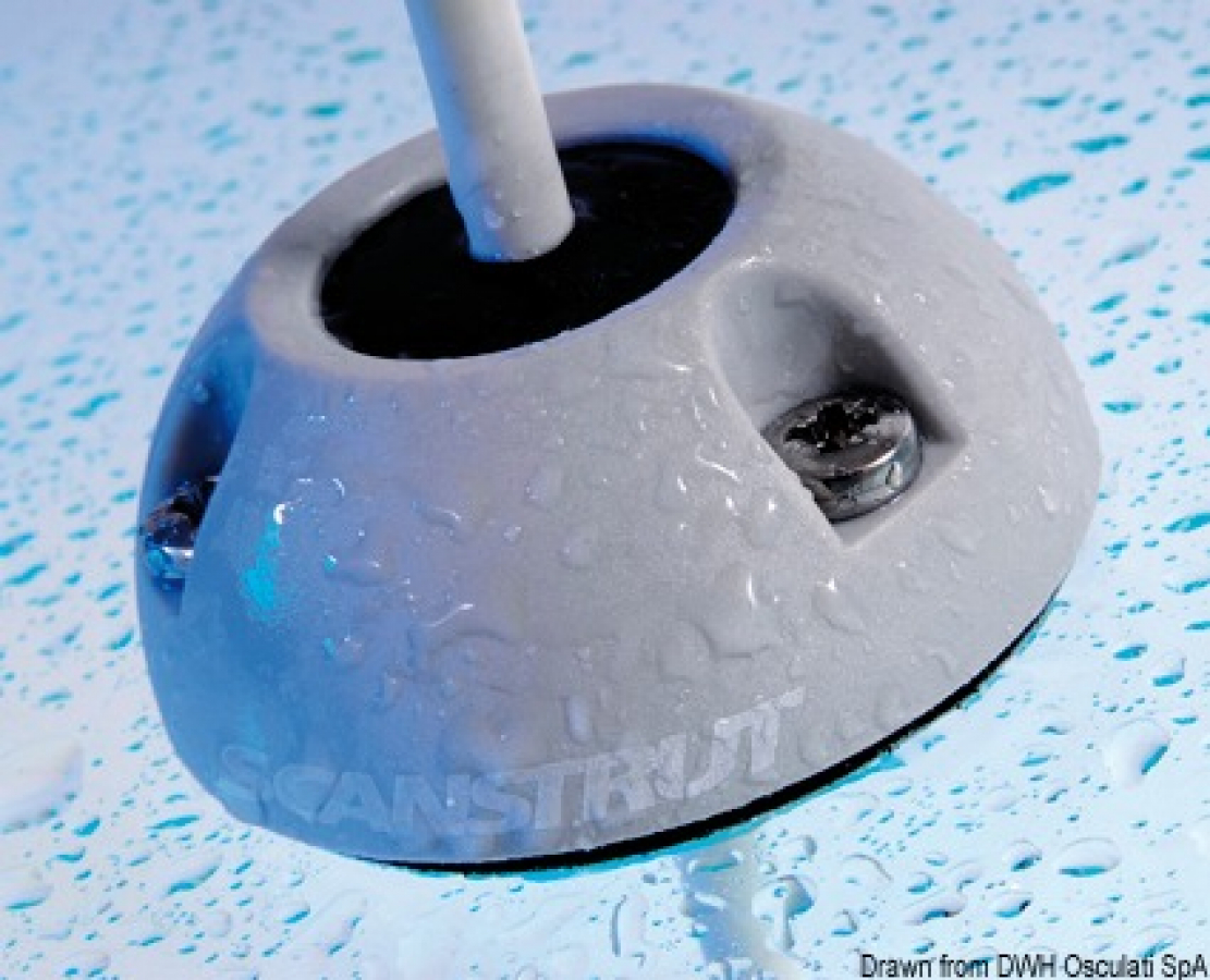 Vertical black plastic cable seal  9 to 14 mm