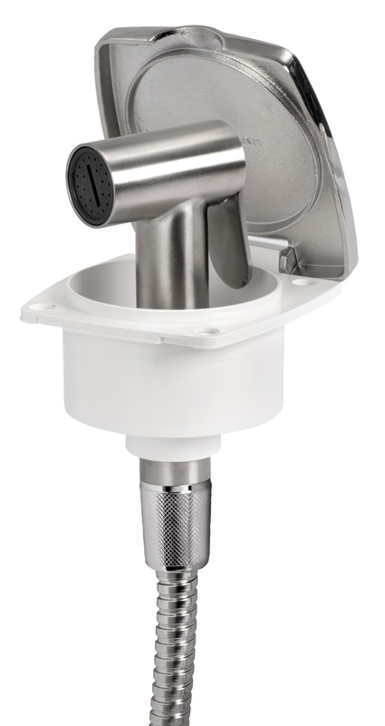 New Edge deck shower inox Tiger inox hose 2.5 m