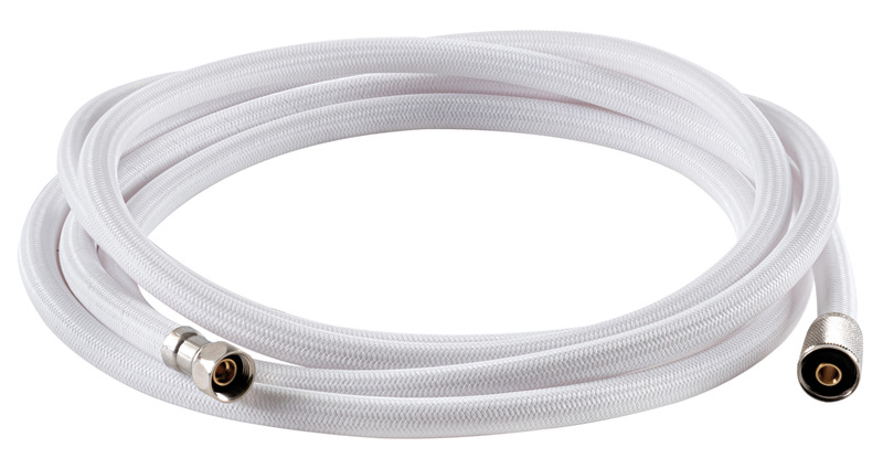 Nylon net shower hose white 2.5 m