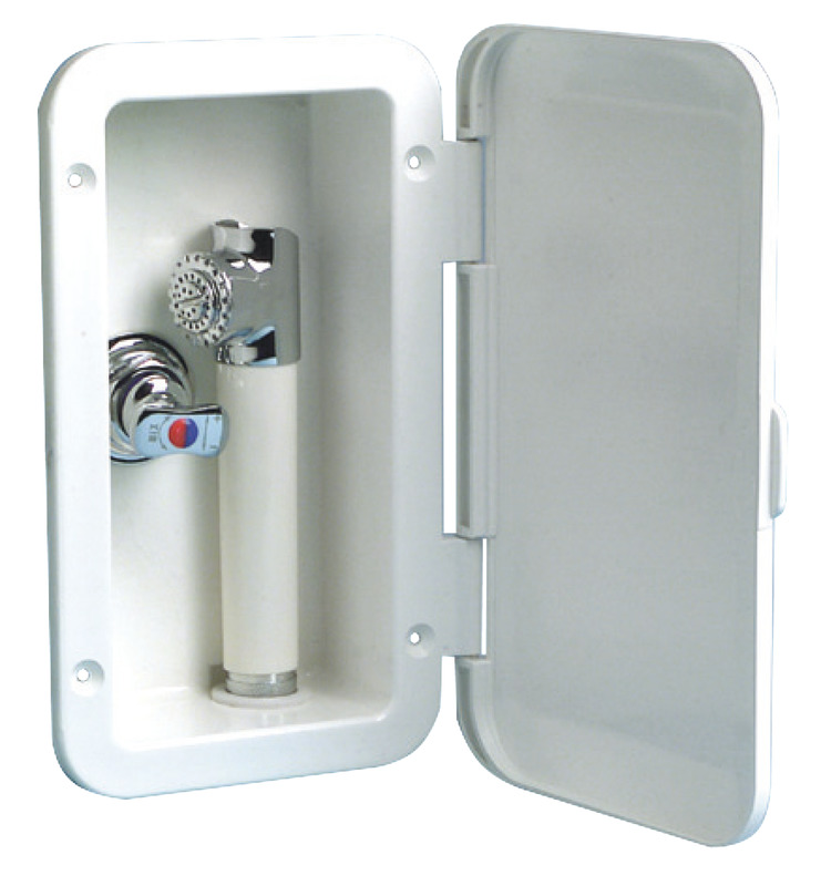 Shower box with mixer PVC hose 4 m Wall mounting