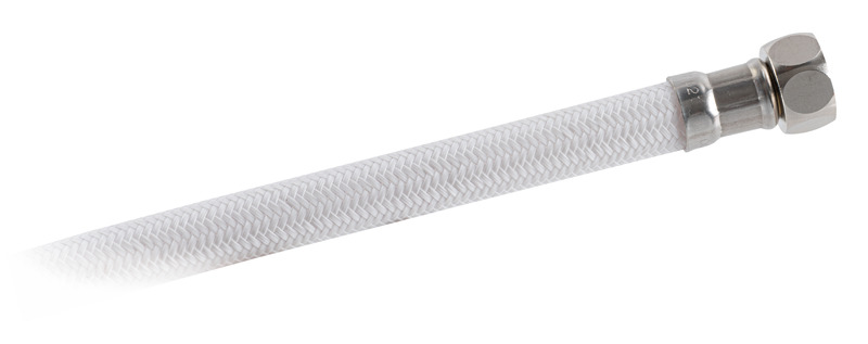 New Edge shower white nylon hose 2.5 m