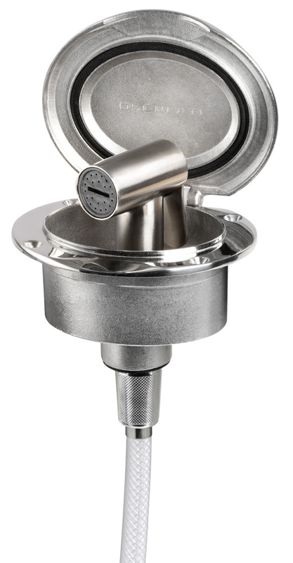 Elissa deck shower w/Tiger shower PVC hose 4m