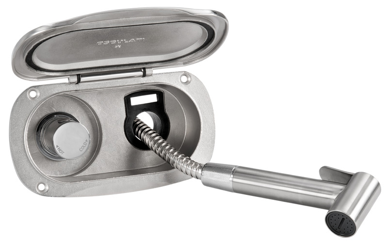 Elissa deck shower w/Tiger mixer PVC hose 4m