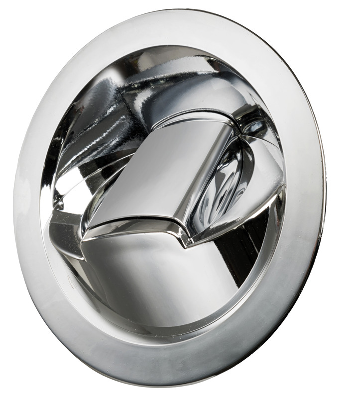 Saturn cold water shower vertical chromed base