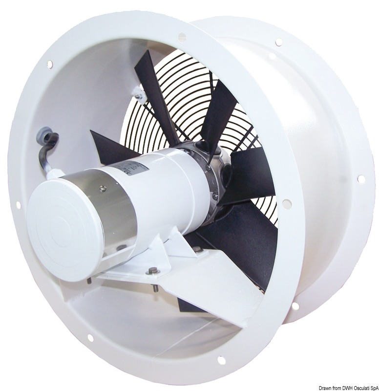 Helicoidal blower 24 V 300 W 11 A flow FA