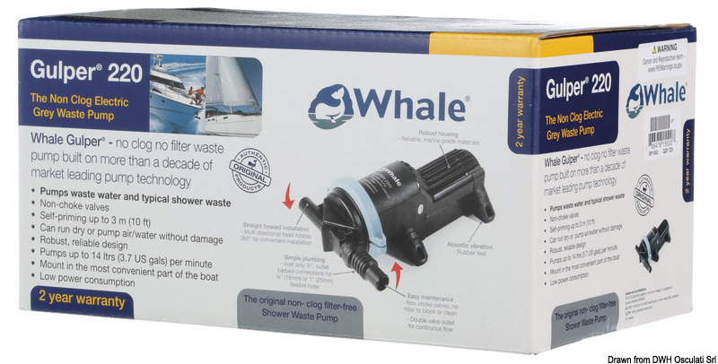 WHALE Gulper pump 220 12V retail