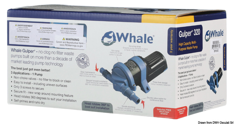 WHALE Gulper pump 320 12V retail