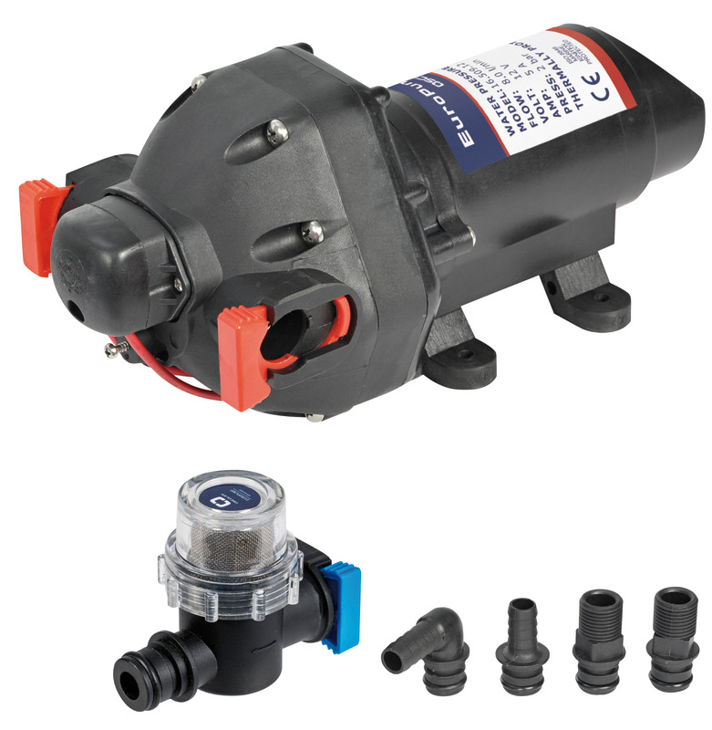 Europump11 3-diaphragm fresh water pump 11 l/m 12V