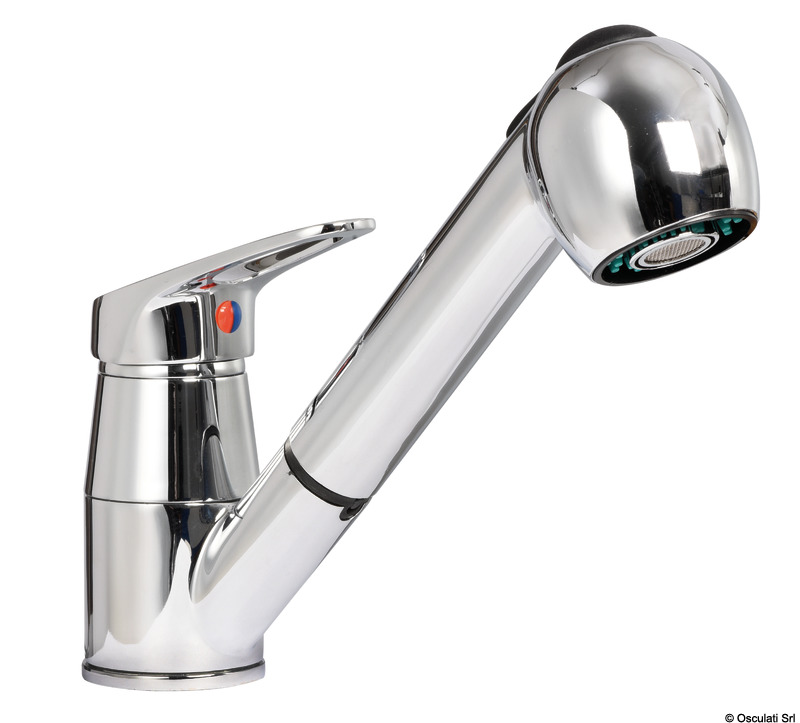 Olivia single-control mixer + removable shower