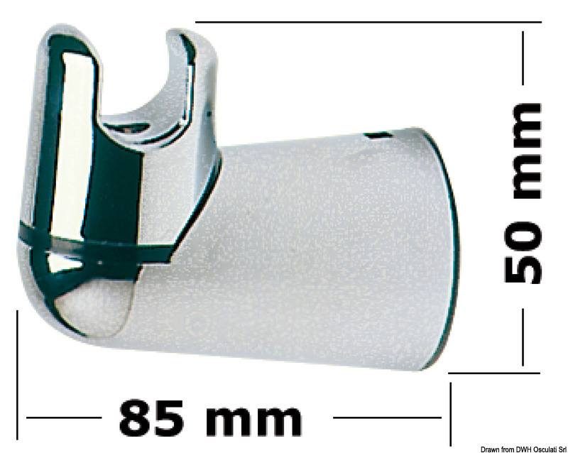Wall-mounted shower swivelling support