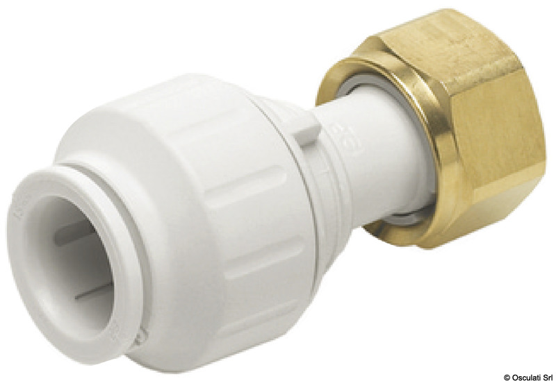 Speedfit female/female brass joint 1/2"