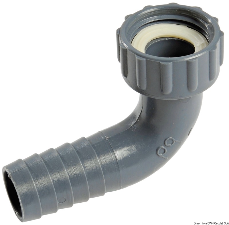 90° female hose adaptor 3/4" x 19 mm