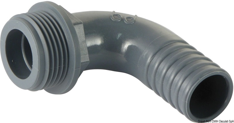 90° PP hose adapter 3/8" x 12 mm