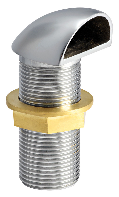 Chromed brass scupper 1/2"
