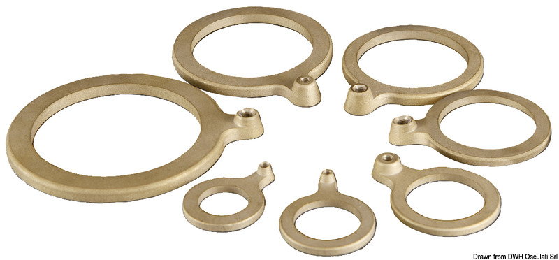 Brass washer 1" with ground wire fitting