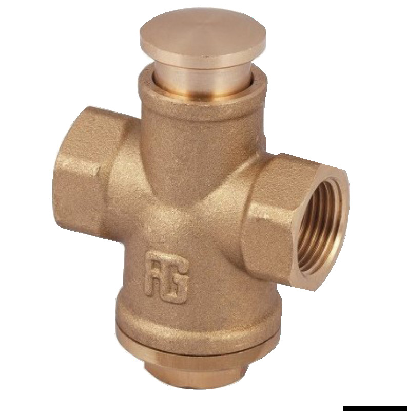 Brass push-button tap 3/8"