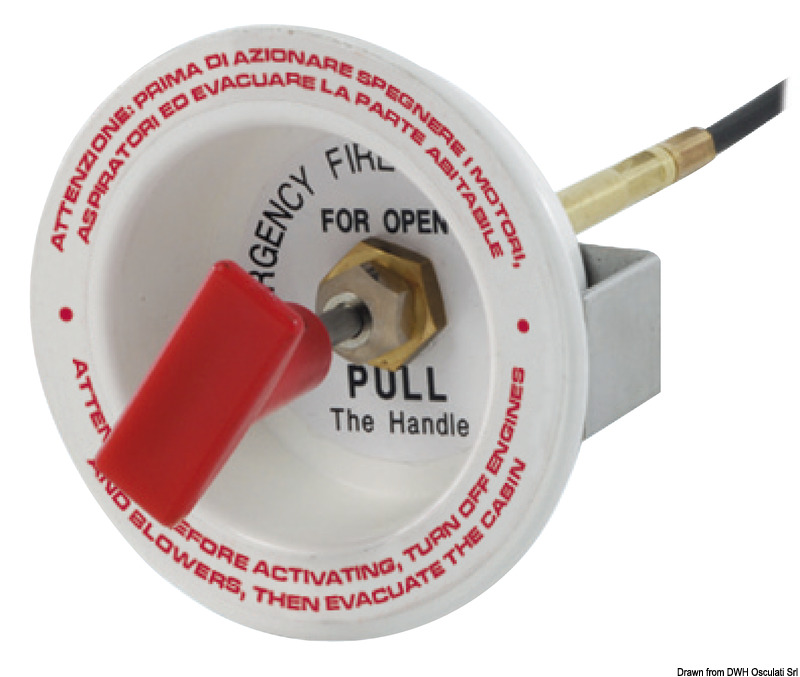 Flush mount compartment FIRE EXTINGUISHER