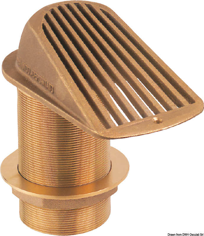 GUIDI Series 2000 bronze thru-hull strainer 1"1/2