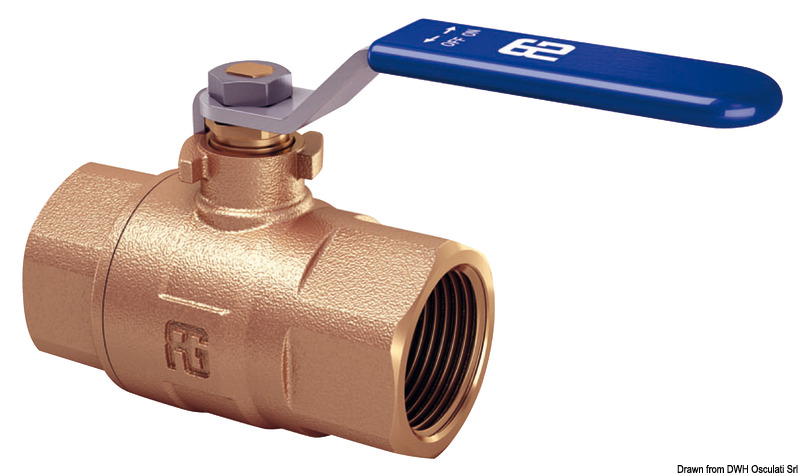 GUIDI bronze F-F ball valve full flow 1"