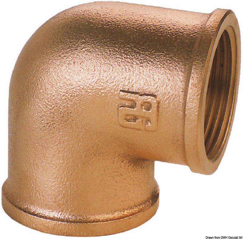 GUIDI bronze F-F 90° elbow 2"