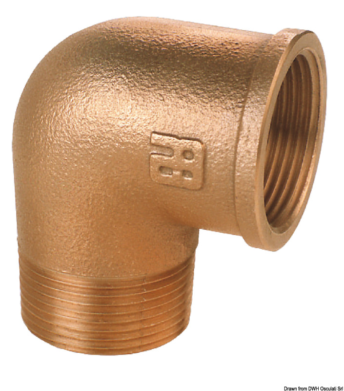 GUIDI bronze M-F 90° elbow 1"