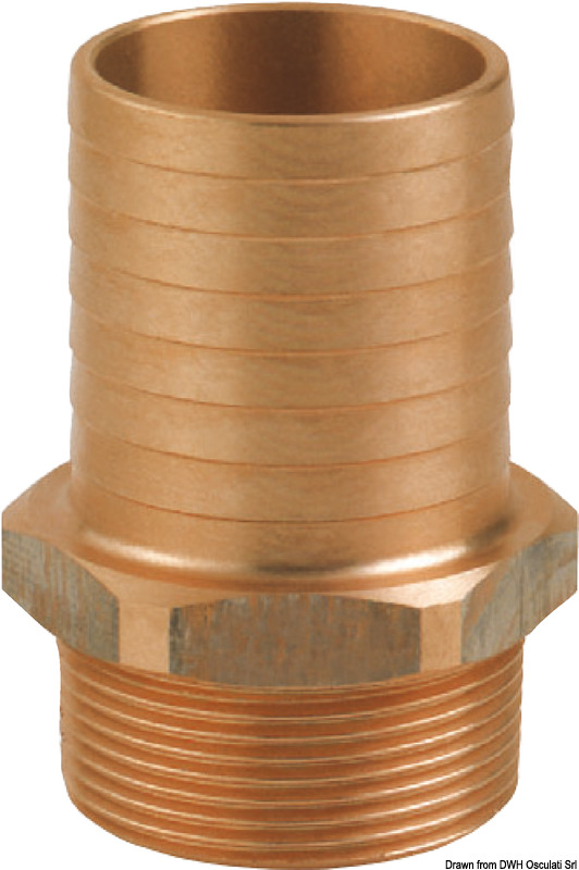 GUIDI bronze male hose connector 3/4" x 20 mm