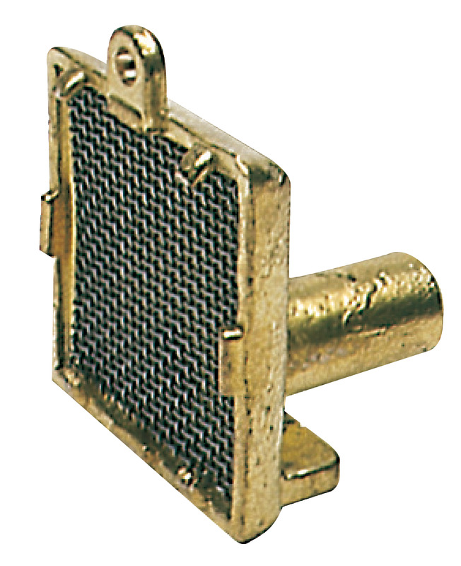 Vertical suction strainer marine brass