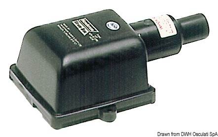 WHALE horizontal suction strainer black plastic