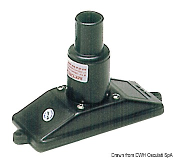 WHALE vertical suction strainer black plastic