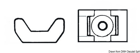 Clamp support w/ screw 5 mm