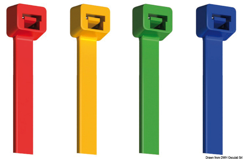 Nylon strap green 4.8 x 200 mm