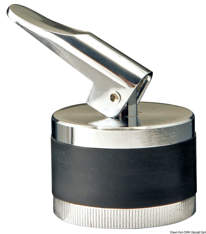 Chromed brass expansion drain plug 50 mm