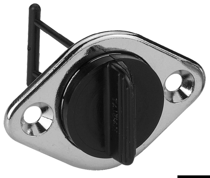 Chromed brass drain plug 35 mm