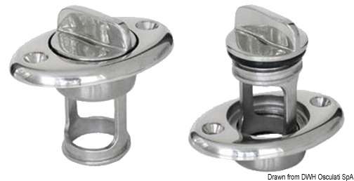 Bilge drain plug AISI 316 43 x 64 mm