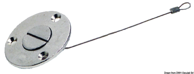 Drain plug w/screwdriver opening