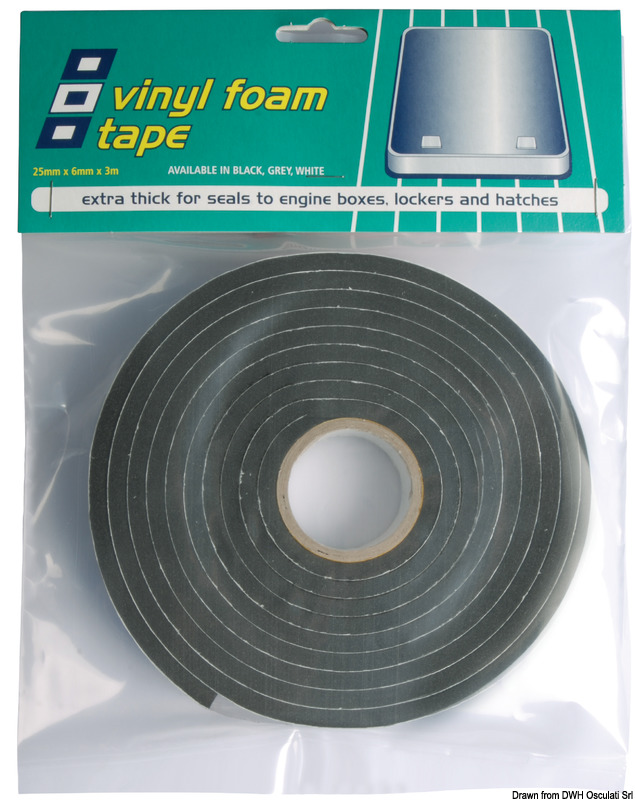 PSP MARINE PVC adhesive tape portlights 6 x 25mm