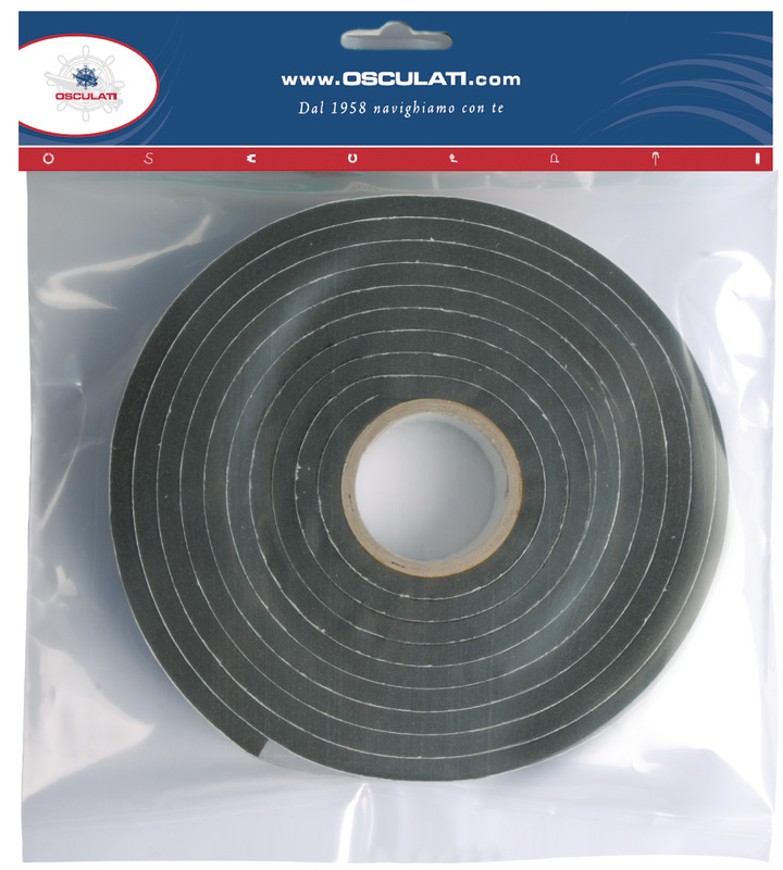 PVC adhesive tape f. portlights 10 x 20 mm