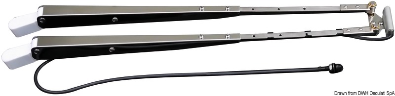 Telescopic arm w/ windscreen wiper 650/800 mm