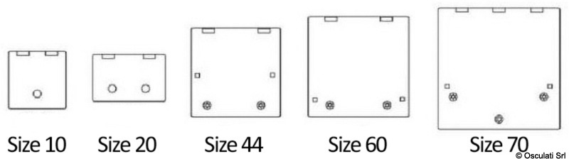 Grey Cover for Lewmar Flush Hatch size 44