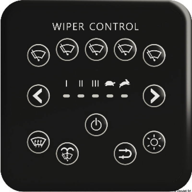 ABS smart control panel for 3 windshield wipers
