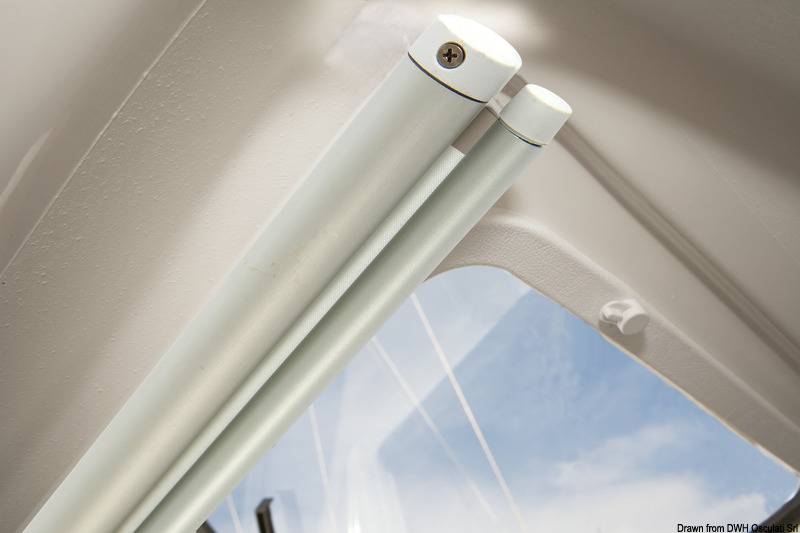 Oceanair roller blind 720 x 320 mm White roller hardware