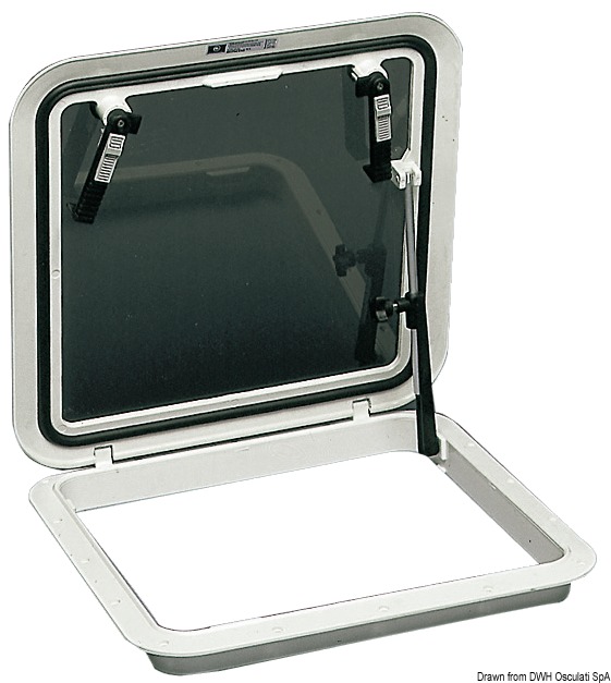 BOMAR Flushdeck white hatch 394 x 521 mm
