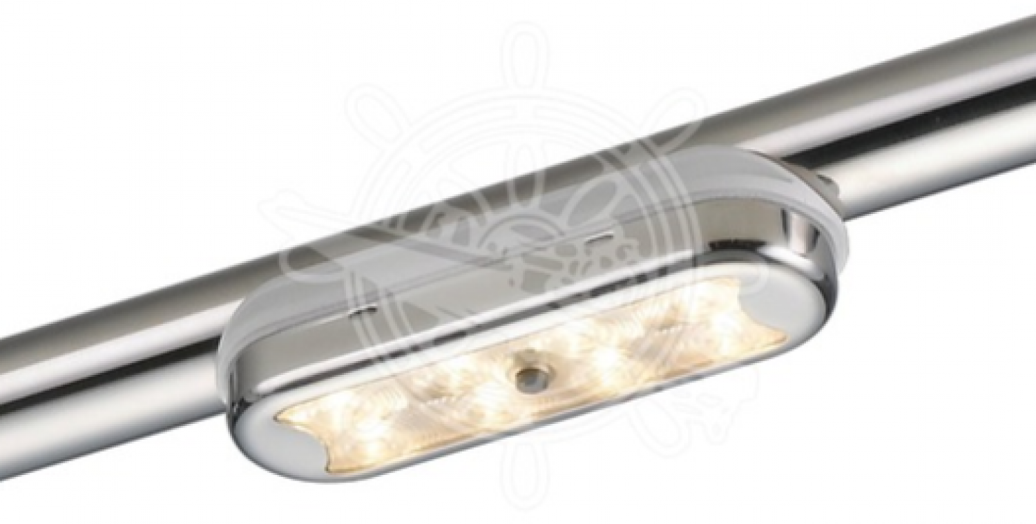 Interior LED light for mounting on roll bar tubes with switch