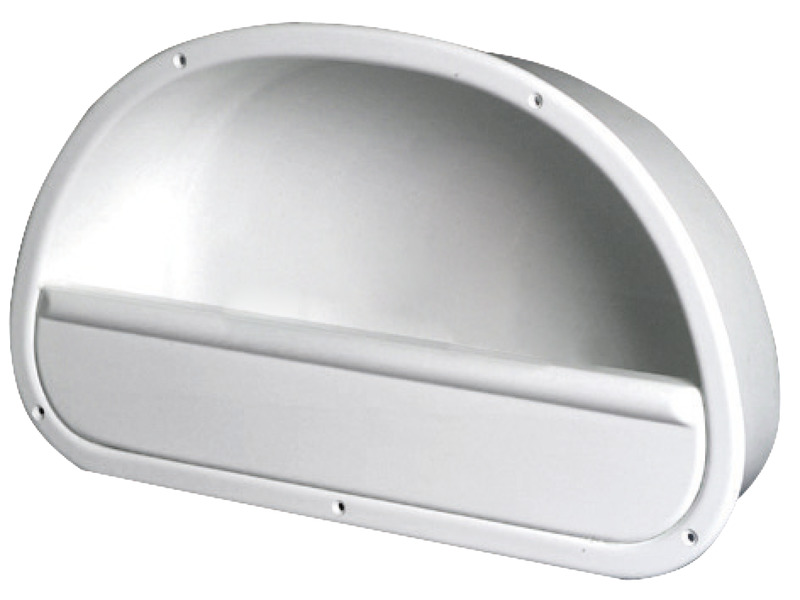 Side storage pocket white polished ABS 535 x 320mm