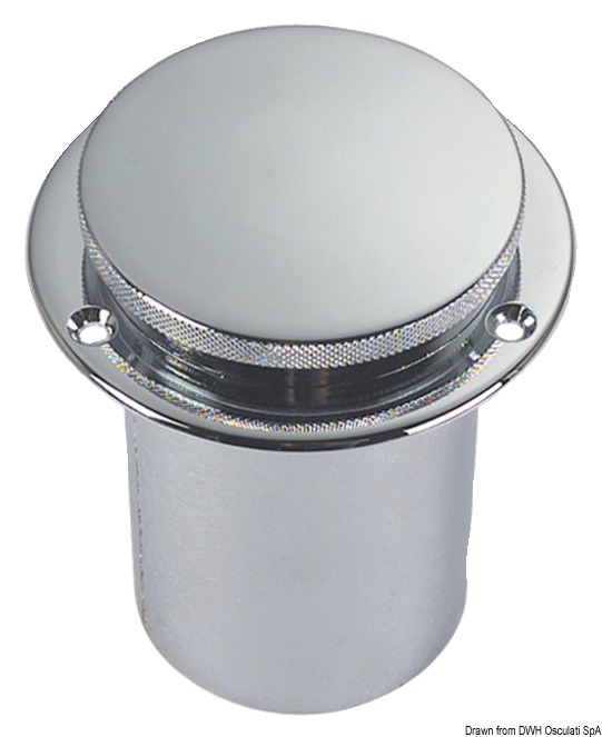 Fuel deck plug chromed brass