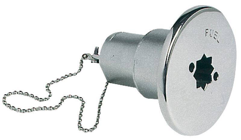 FUEL deck plug cast mirror polished AISI 316 50 mm