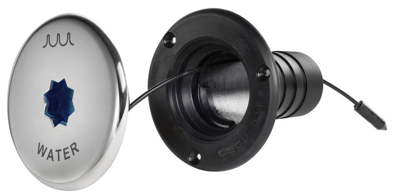 Clever deck filler co-moulded cover Ø 38mm WATER