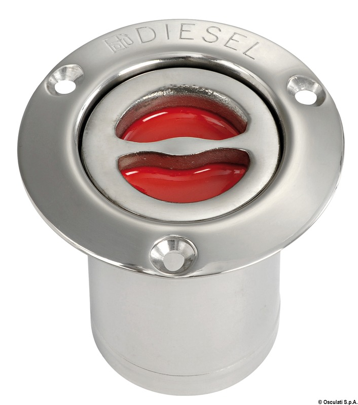 DIESEL deck plug polished SS straight 80 mm