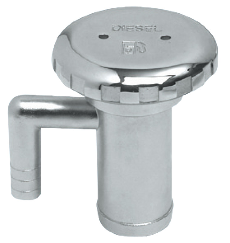 DIESEL plug mirror polished AISI316 w/vent 50 mm